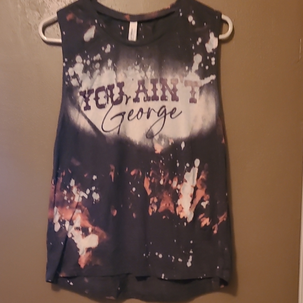 Bella Canvas Black and Orange Splatter Tee
